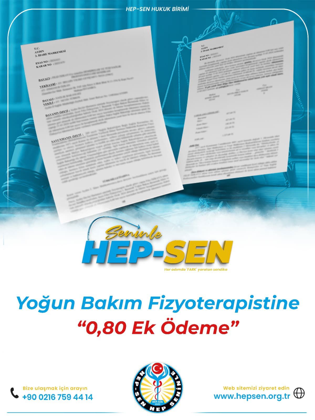 Yoğun Bakım Fizyoterapistine 0,80 Ek Ödeme